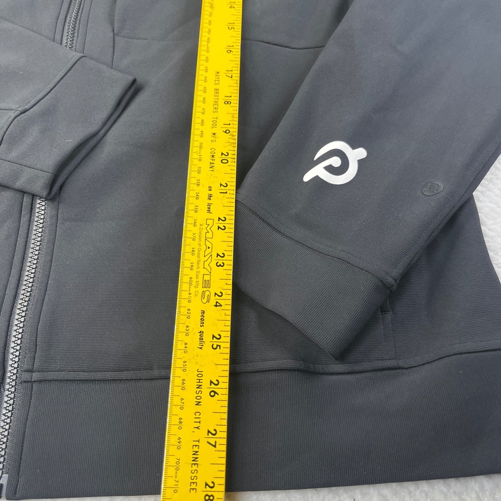 Lululemon x Peloton Sojourn Jacket Mens XXL Black Full Zip Track Mock Neck Logo - Picture 7 of 8